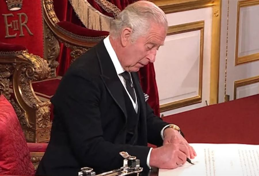 Officially… the enthronement of Charles III as King